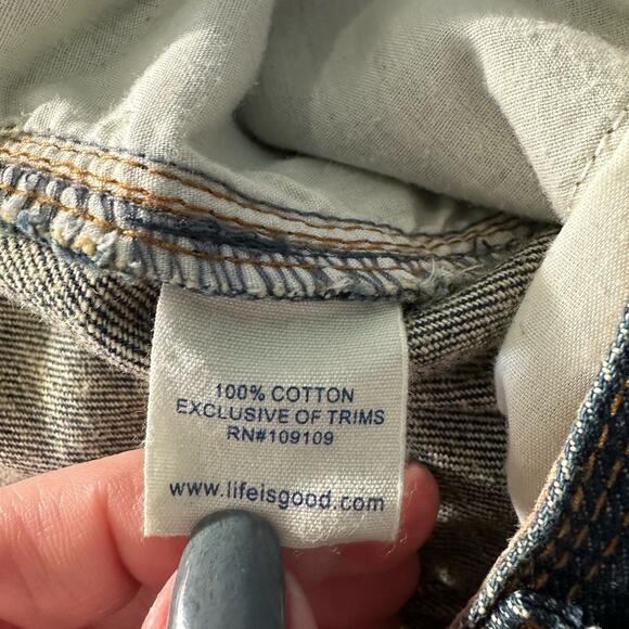 Life is Good Denim Skirt 8 - Picture 6 of 6